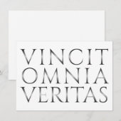 Carte VINCIT OMNIA VERITAS - Lumière (Devant / Derrière)