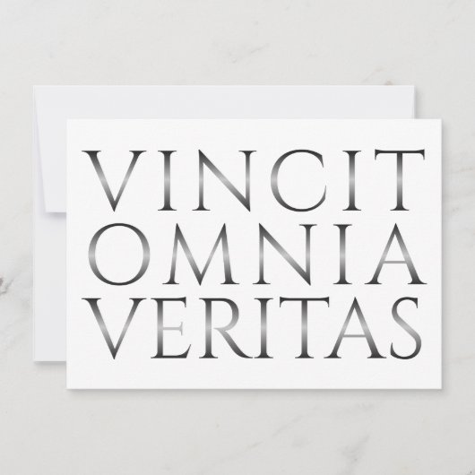 Carte VINCIT OMNIA VERITAS - Lumière (Devant)