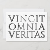 Carte VINCIT OMNIA VERITAS - Lumière (Devant)