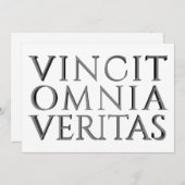Carte VINCIT OMNIA VERITAS - Lumière (Devant / Derrière)