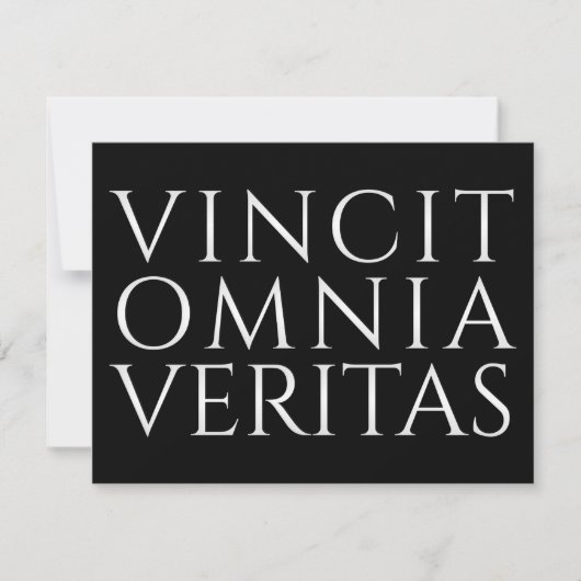 Carte VINCIT OMNIA VERITAS - Lumière (Devant)
