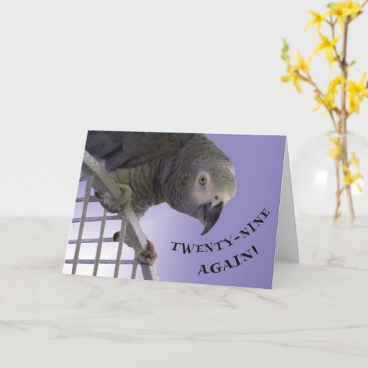 Carte Vingt-neuf encore (Fleur jaune)