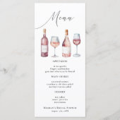 Carte Vino Aquarelle Avant Vows (Devant)