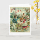 Carte Vintage (Fleur jaune)