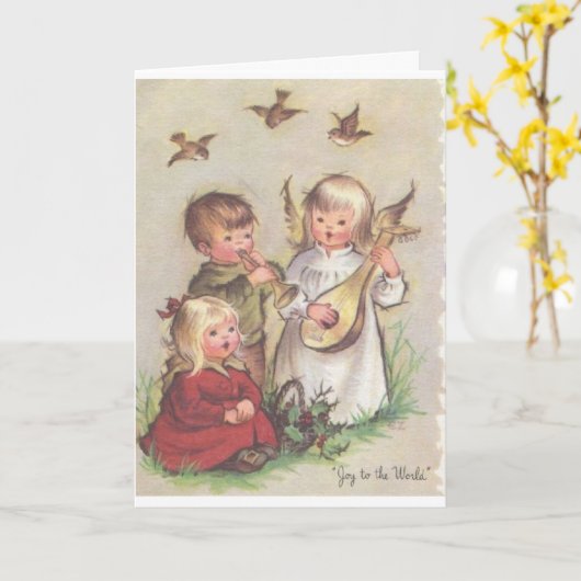 Carte Vintage (Fleur jaune)