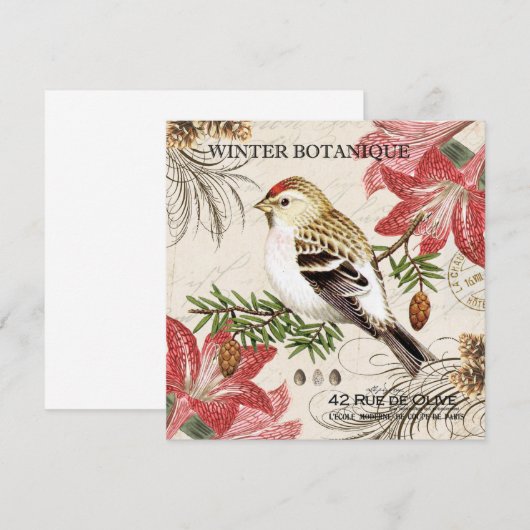 Carte vintage (Devant / Derrière)