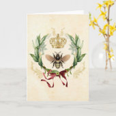 Carte Vintage (Fleur jaune)