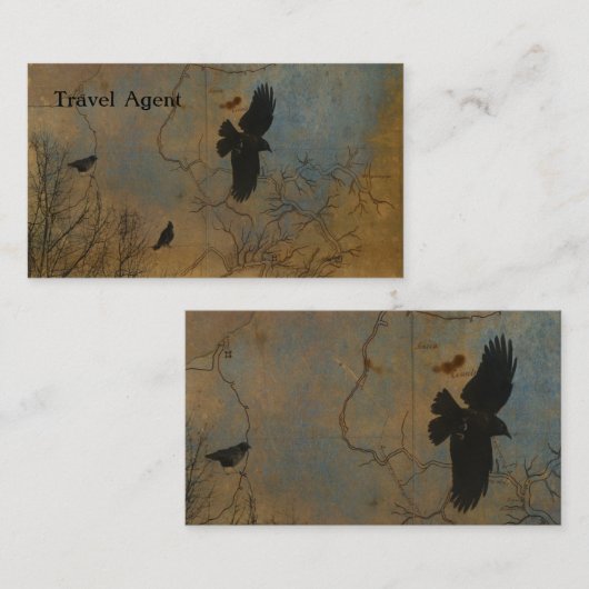 Carte vintage (Devant / Derrière)