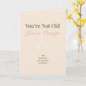 Carte Vintage (Fleur jaune)