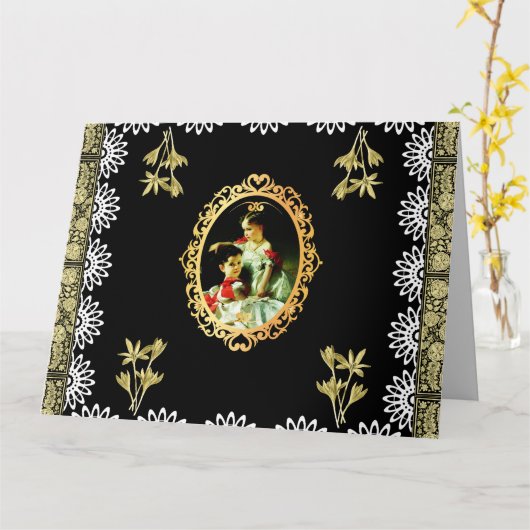 Carte Vintage (Fleur jaune)