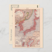 Carte vintage, 1920, Japon (Devant / Derrière)