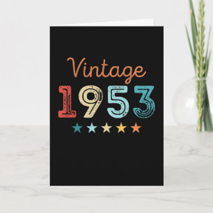 Carte Vintage 1953 70e anniversaire Retro Cadeau 70 ans