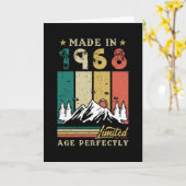 Carte Vintage 1968 Birthday (Fleur jaune)