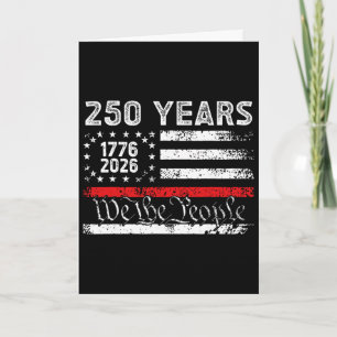 Carte Vintage 250 Ans 1776-2026 250e Anniversaire 4 