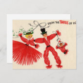 Carte vintage à rouleaux (Devant / Derrière)