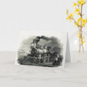 Carte vintage à vapeur (Fleur jaune)
