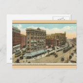 Carte vintage Akron Ohio Travel Post (Devant / Derrière)