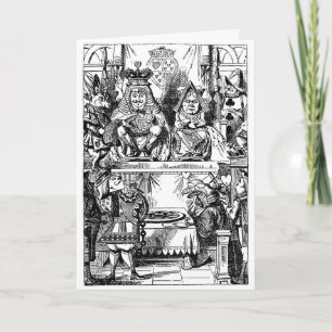 Carte Vintage Alice au pays des merveilles, Procès de la