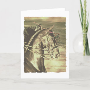 Carte Vintage américain Saddlebred Faux