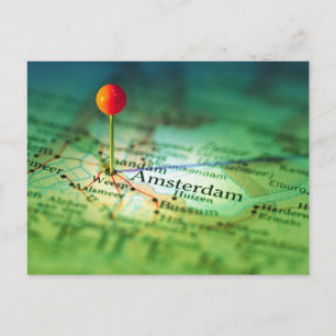 Carte Vintage AMSTERDAM