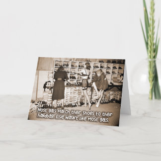 Carte Vintage amusante - Elsie n'est pas comme les