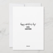 Carte vintage Anatomique Coeur Saint Valentin (Dos)