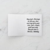 Carte Vintage Angel Birthday Greeting Card (Intérieur)