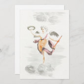 Carte vintage Angel Valentine (Devant / Derrière)