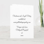 Carte Vintage Angel With Holly Christmas Greeting Card (Dos)