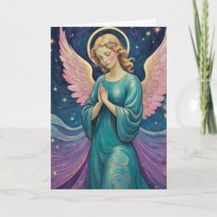 Carte Vintage Angel Xmas - Ajouter votre message