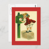 Carte vintage Antique Mailing Valentine's Day (Devant / Derrière)