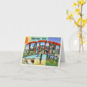Carte vintage Arizona (Fleur jaune)