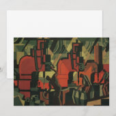 Carte Vintage Art déco Business Fabrication industrielle (Devant / Derrière)