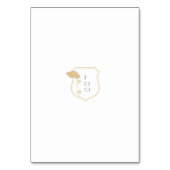 Carte vintage Art Nouveau Mariage Numéro de table (Dos)