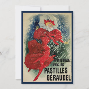 Carte Vintage Art Nouveau Pastilles Geraudel Chute de to