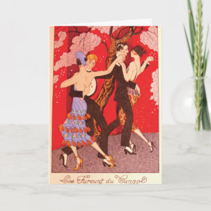 Carte Vintage Art Nouveau ~ The Fury of Tango