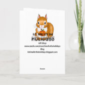 Carte Vintage automne Thanksgiving Cornucopia (Dos)