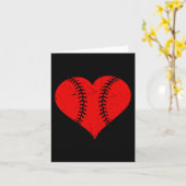 Carte Vintage Baseball Heart Saint-Valentin Garçons Fill (Fleur jaune)