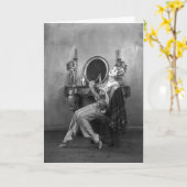 Carte Vintage - Beau Parfum, (Fleur jaune)