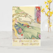 Carte Vintage - Beauté dormante, (Fleur jaune)