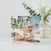 Carte vintage "Beauté du bain" (Debout devant)