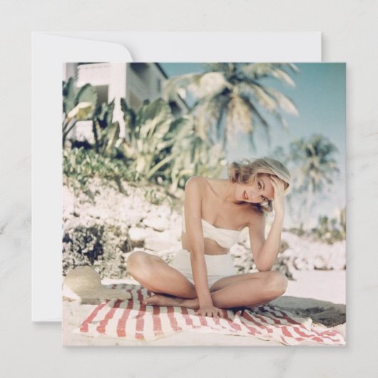 Carte vintage "Beauté du bain" (Devant)