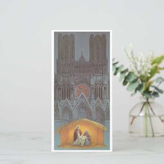 Carte Vintage bébé Jésus (Debout devant)