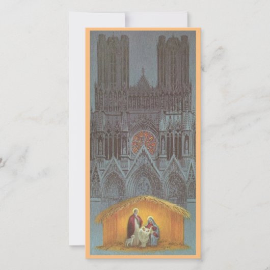 Carte Vintage bébé Jésus (Devant)