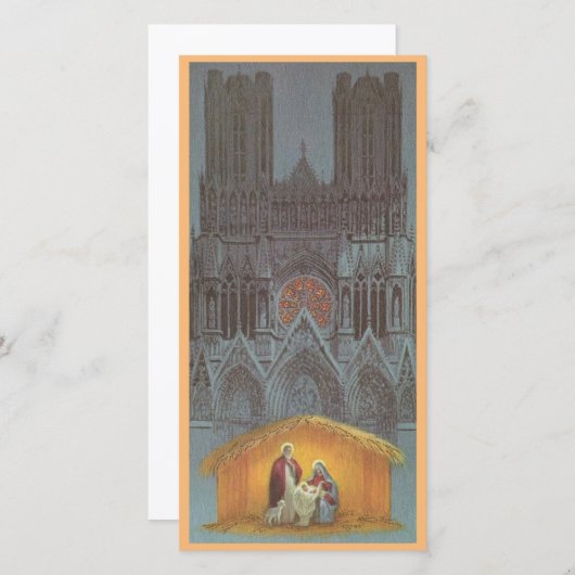 Carte Vintage bébé Jésus (Devant / Derrière)