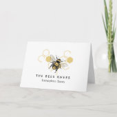 Carte Vintage Beekeeping & Honeybee Farm Business (Devant)