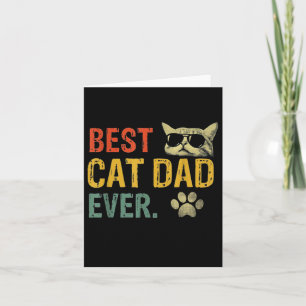 Carte Vintage Best Cat Papa Ever Cat Cat Daddy Poison