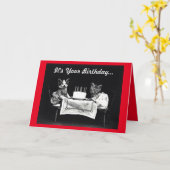 Carte Vintage Birthday (Fleur jaune)