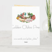 Carte Vintage Birthday Card (Dos)