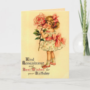 Carte Vintage Birthday Card